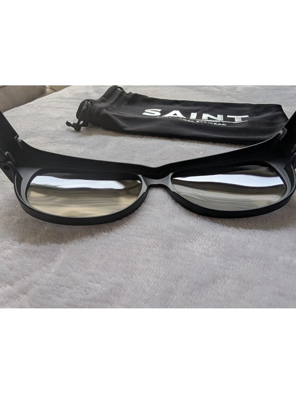 Saint Functional Eyewear Fit Over Sunglasses Frontier Black Men's NIP